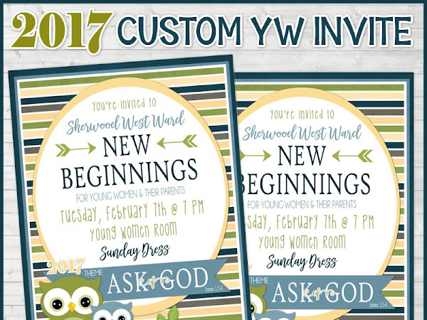 {NEW} Custom Invites for 2017 YW Events!
