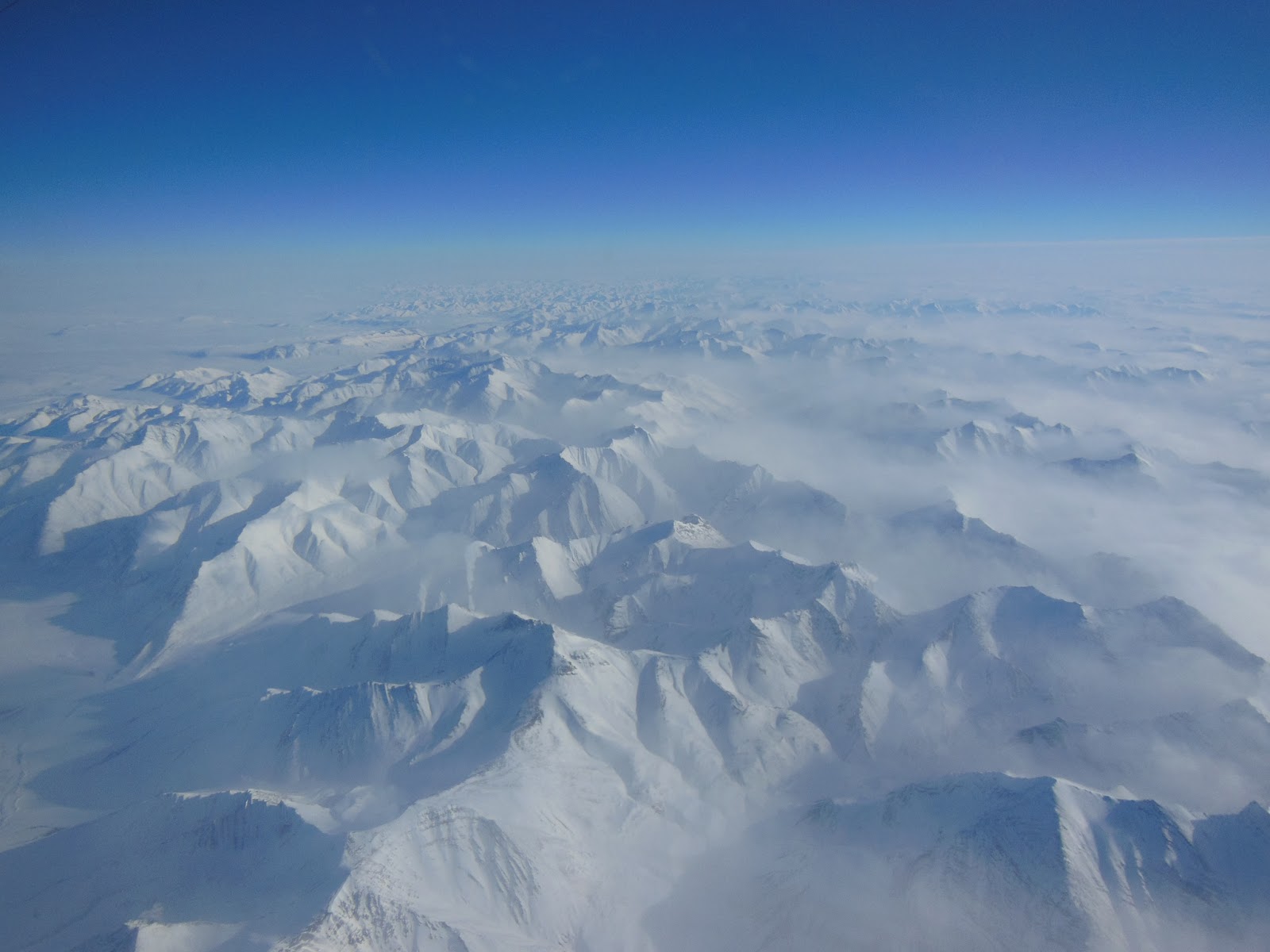 Alaskan Mountains Seen During IceBridge Transit
