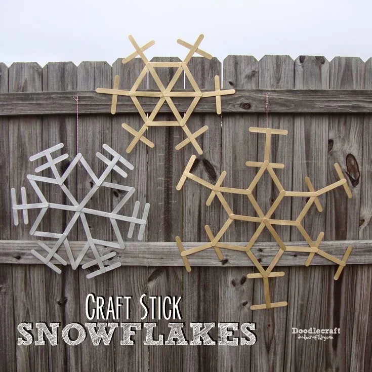 DIY Unfinished Wood Snowflakes - 35 Pc.