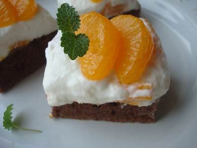 Prajitura cu kefir si mandarine