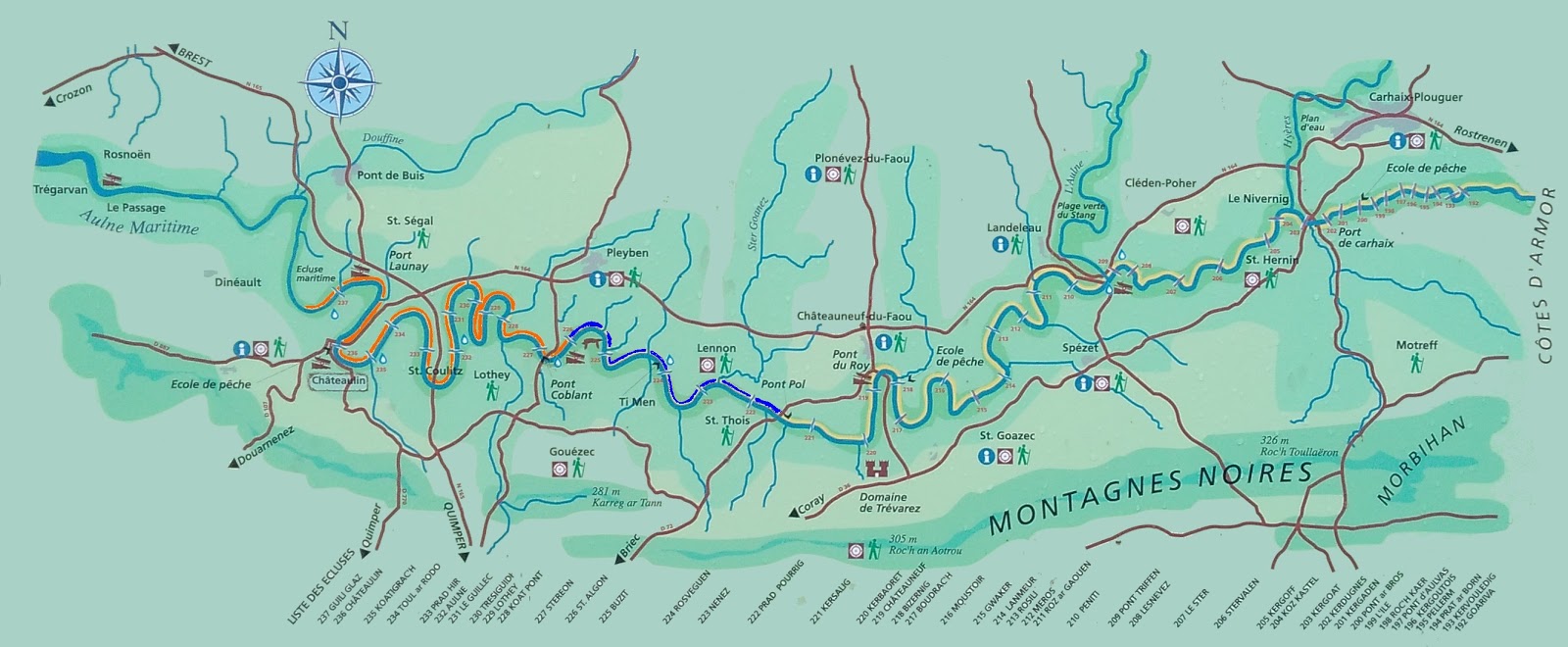 Canal de Brest à Nantes, étape 2