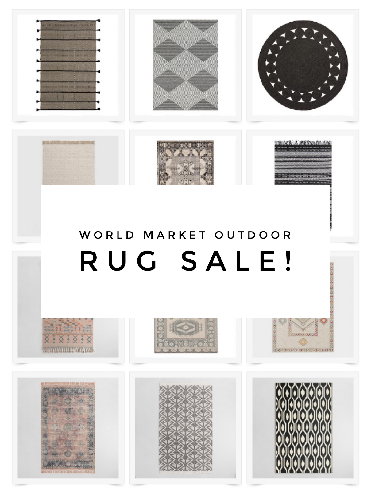 World Market Outdoor Rug Sale Sara Green Collective