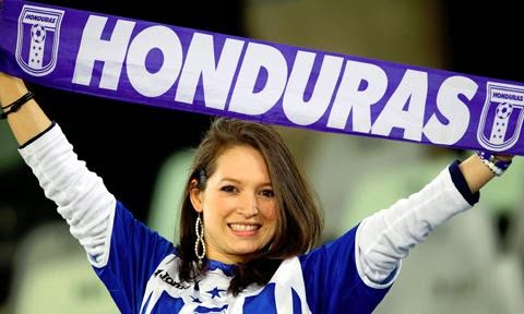 WM Brasilien 2014: sexy heissen Mädchen-Fußball-Fan, schöne Frau Unterstützer der Welt. Ziemlich Amateur girls, Bilder und Fotos Honduras hondureñas