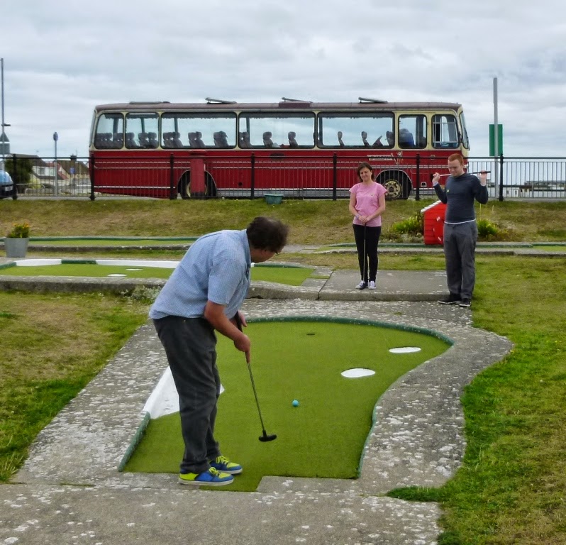 'The Butler Cup' On The Buses Crazy Golf competition in Prestatyn