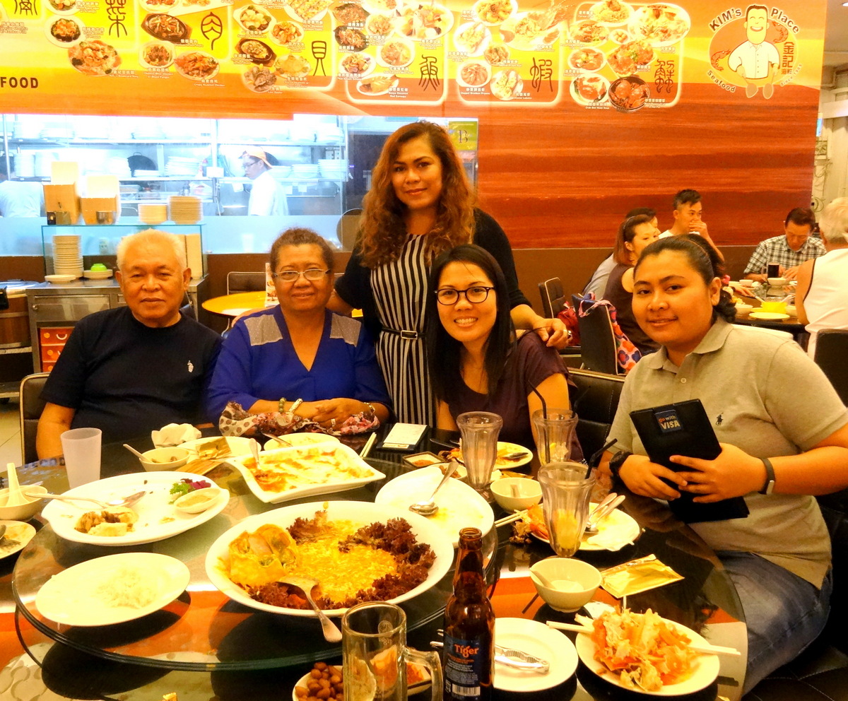 Singapore Family Dinner at Kim’s Seafood Place (From Street Hawker to
