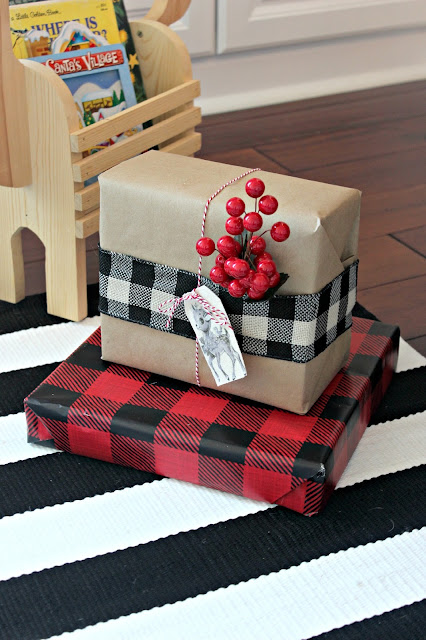 A Very Merry Plaid and Rustic Christmas Playroom. Festive Christmas tour with lots of fun ideas!