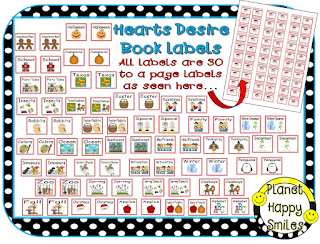 Classroom Library Labels ~ Planet Happy Smiles