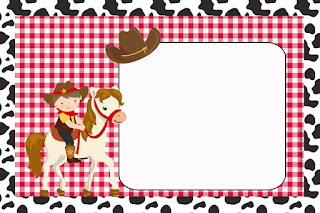 Little Cowboy: Free Printable Invitations. 