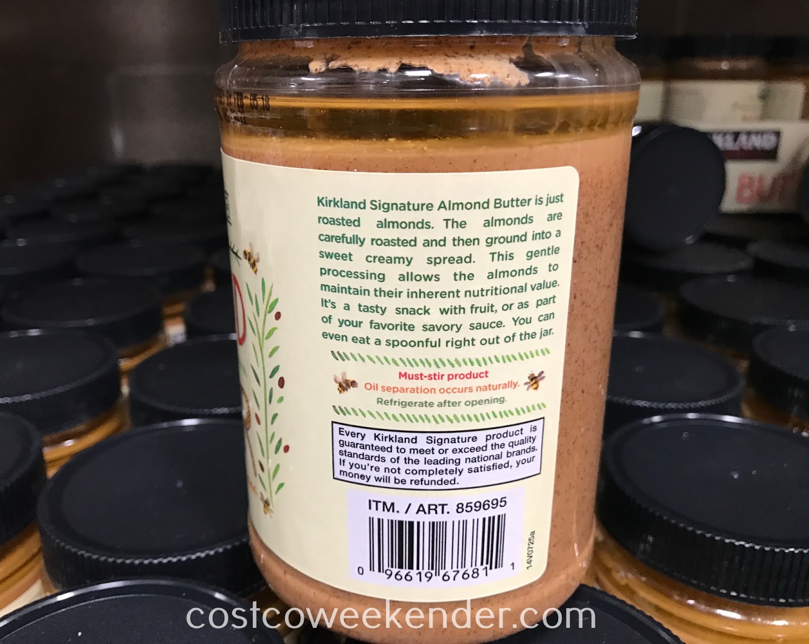 Kirkland Signature Creamy Almond Butter Costco Weekender