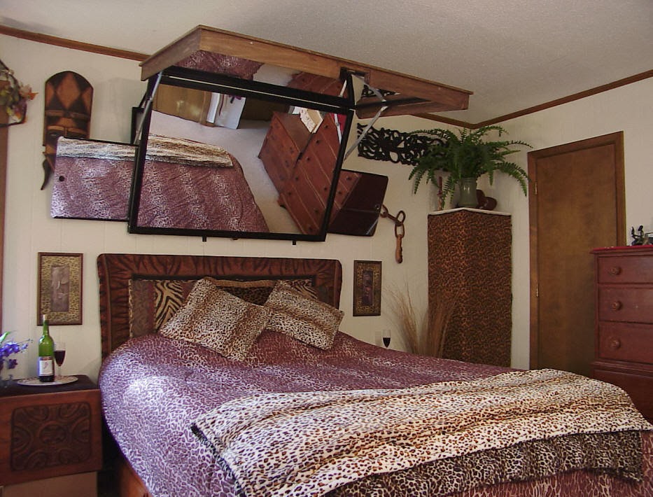 Ceiling mirror for bedroom