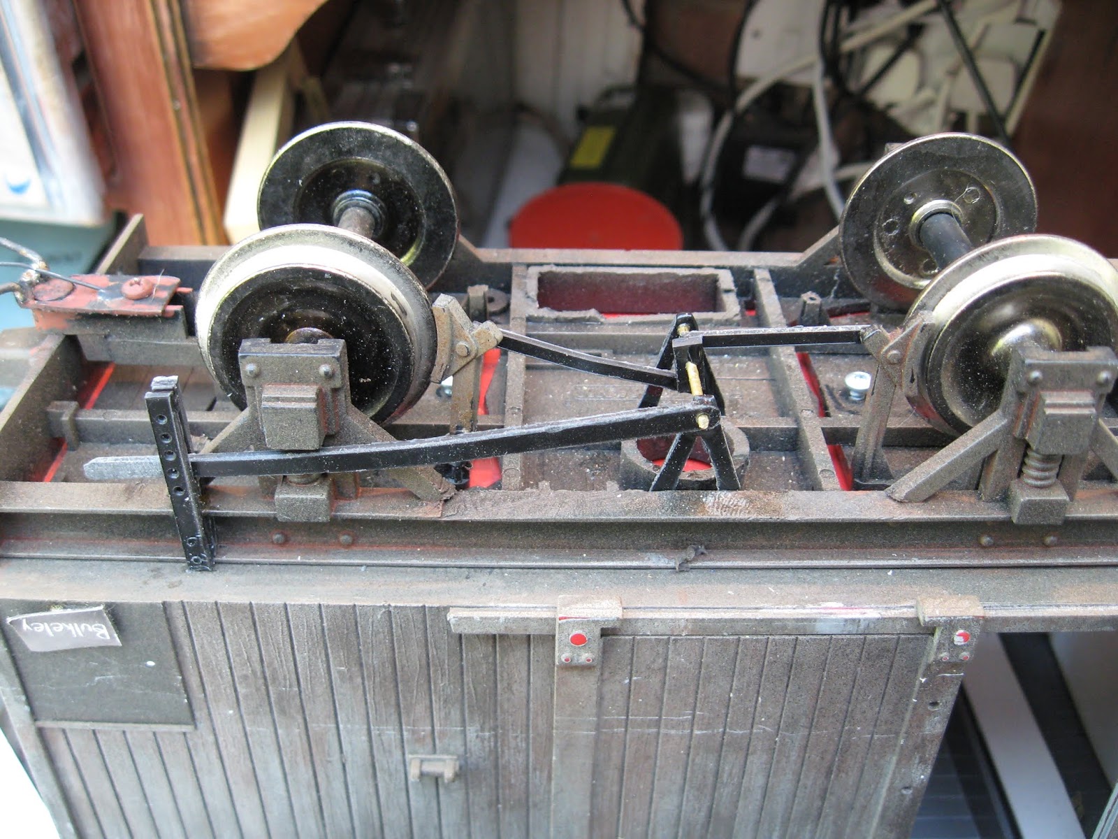 Peckforton Light Railway How I made brake gear for some HLW based wagons