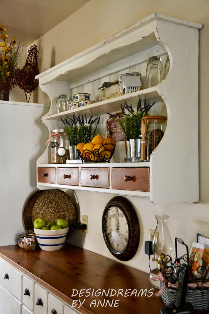 Designdreams By Anne How To Make A Wall Shelf Out Of Hutch Styling Is Such Fun
