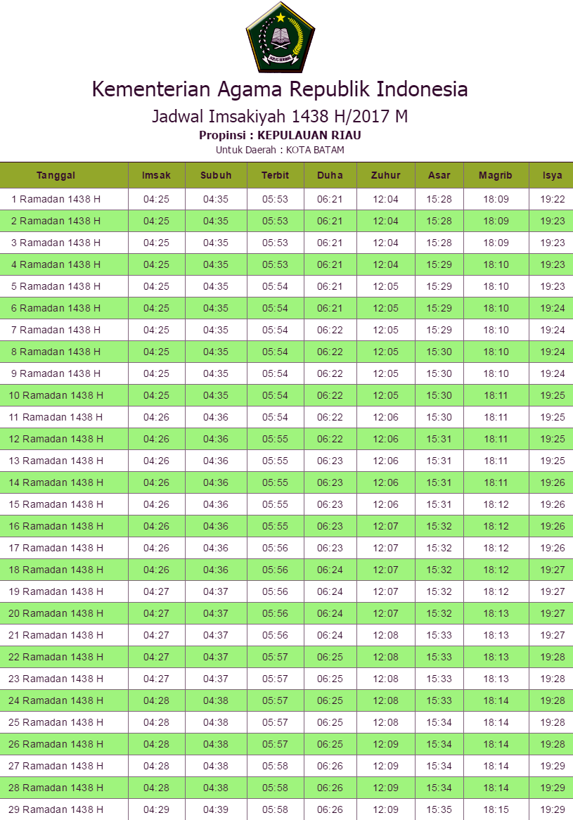 jadwal