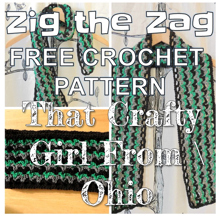 Zig the Zag Scarf Free Crochet Pattern