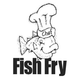 Line Drawing :: Clip Art :: Fish Fry Chef