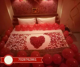 Romantic Room Decoration For Surprise Birthday Party In Pune