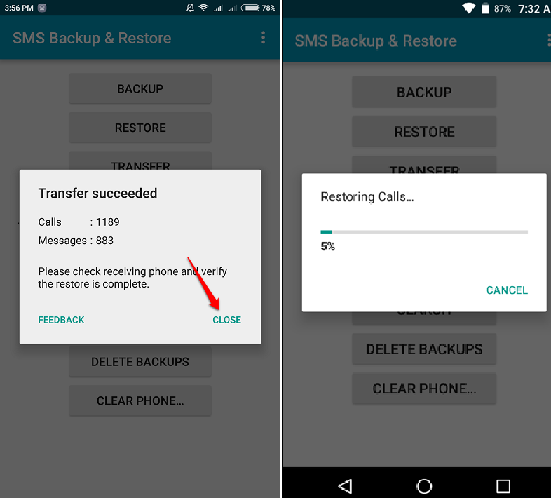 Learn New Things How to Transfer Call Logs & SMS from One Android