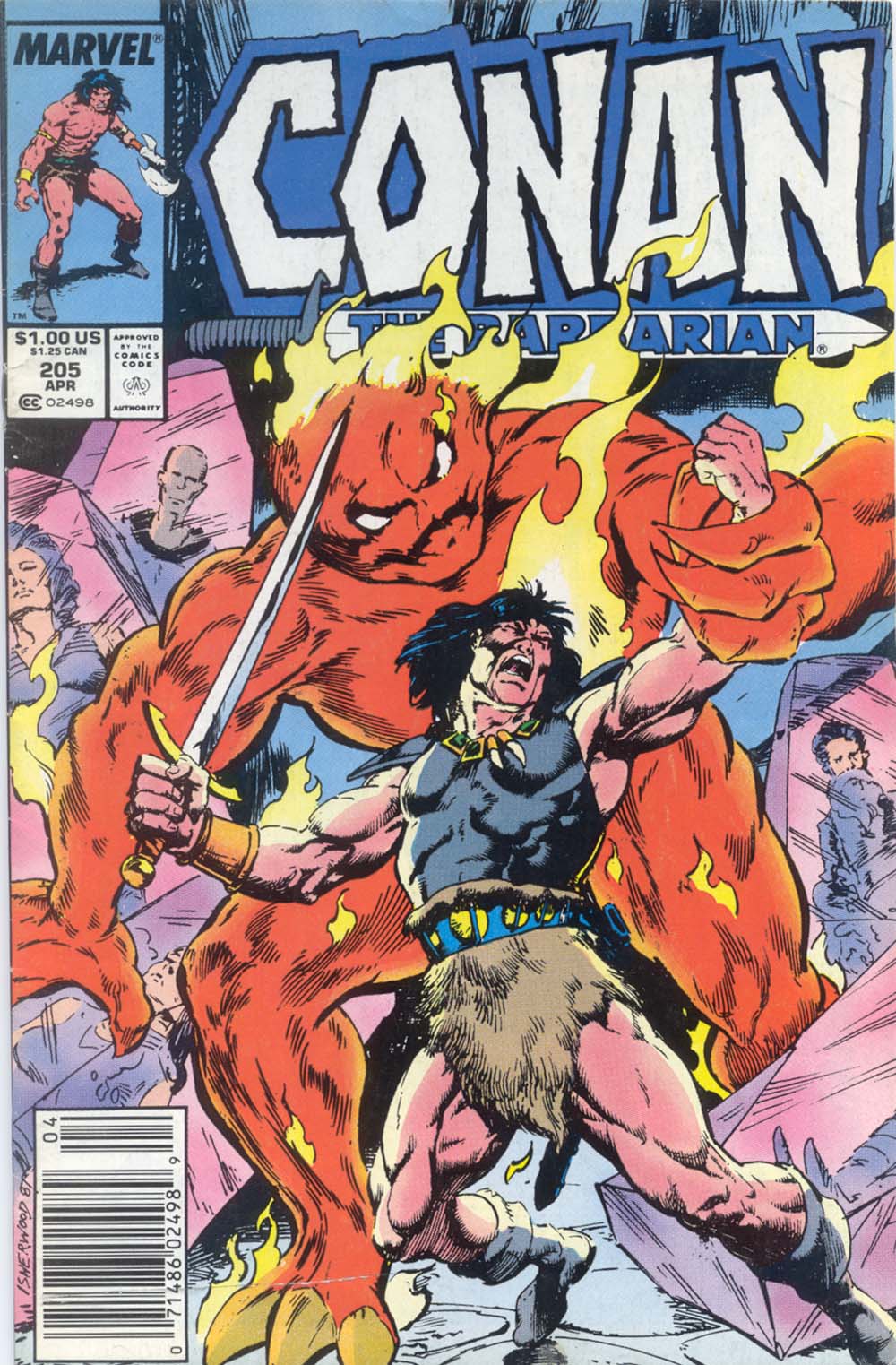 Read online Conan the Barbarian (1970) comic -  Issue #205 - 1