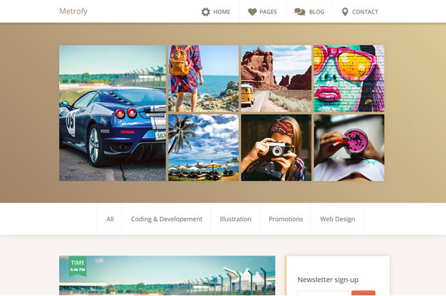 Metrofy - Blogger Template