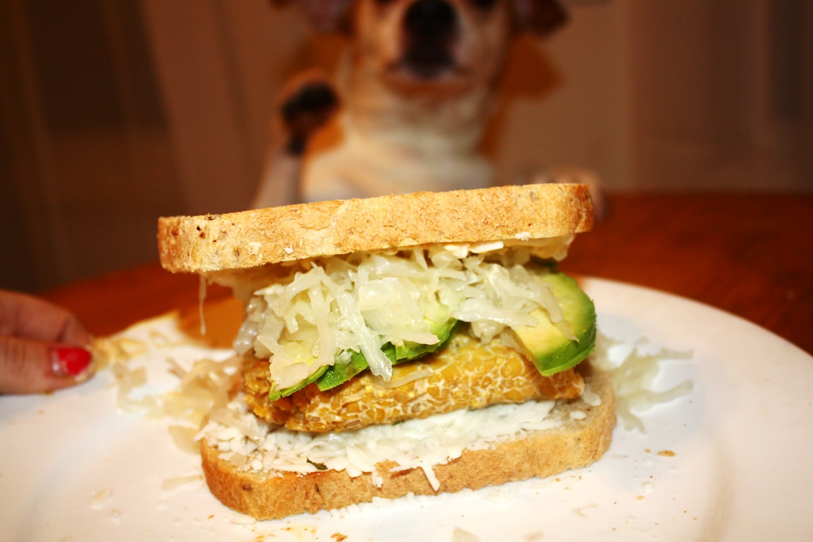 One Lazy Vegetarian Tempeh Reuben