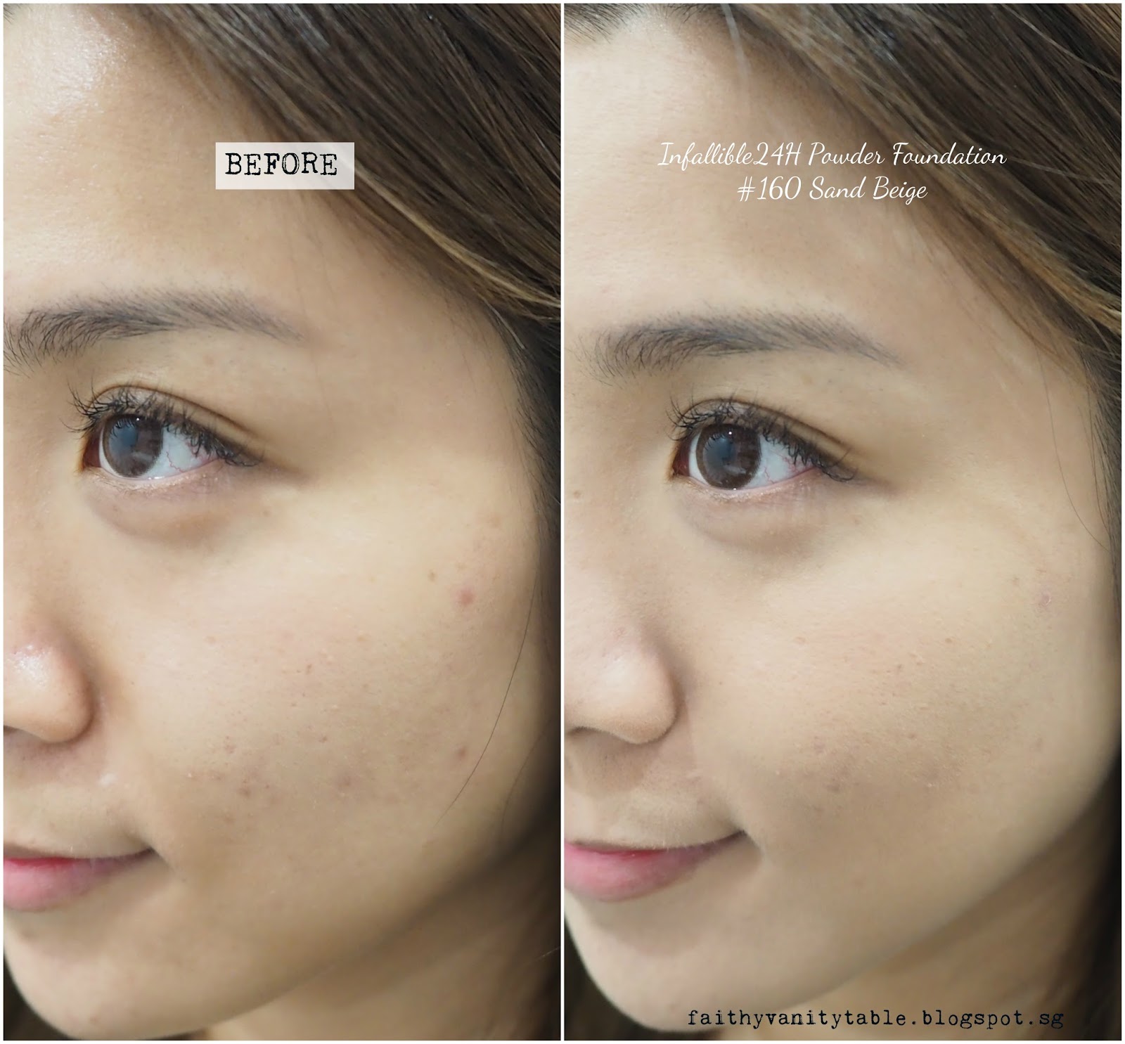 L'Oreal Paris Infallible 24H Powder Foundation Review,Swatches,Demo New Love Makeup