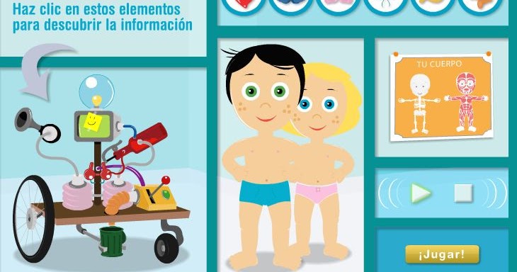 Jugar a juegos de doki de discovery kids y mucho mas en español latino! Recursos Tic Para Educacion Infantil Y Primaria Discovery Kids El Cuerpo Humano
