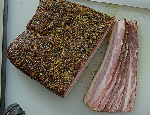 Primo bacon, kamado grill bacon