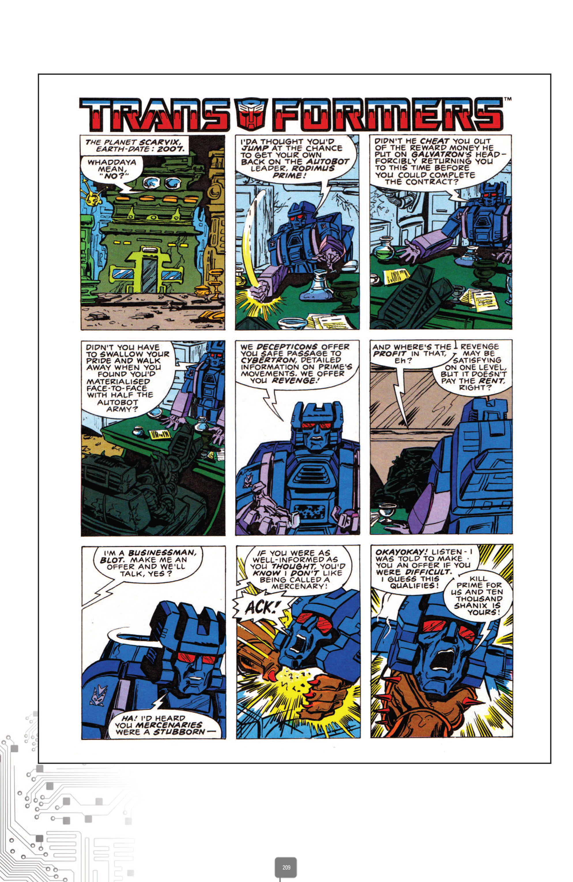 Read online The Transformers Classics UK comic -  Issue # TPB 4 - 209