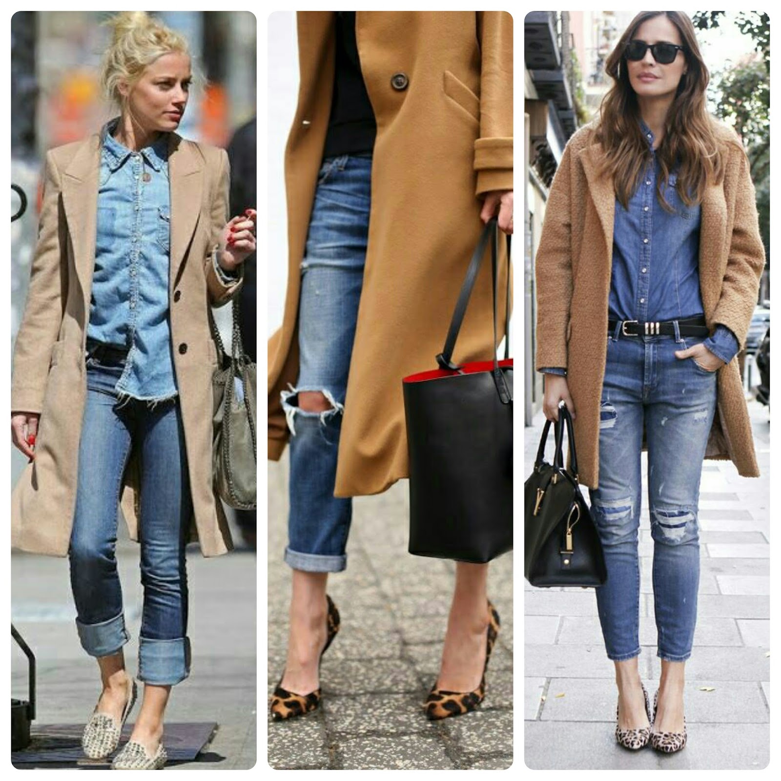 Drew Denim Top - Camel