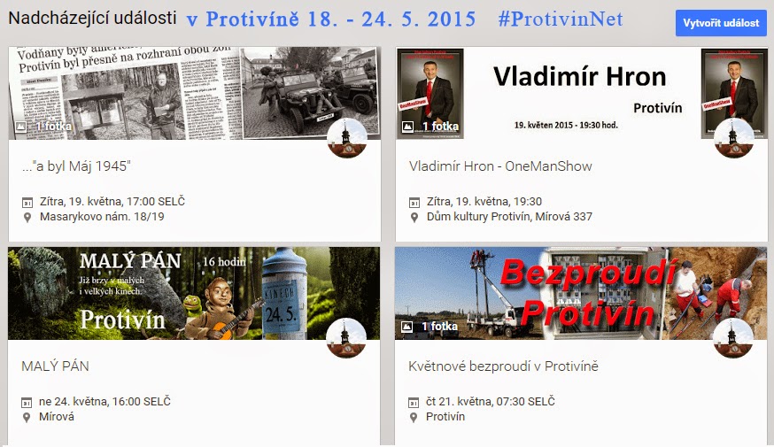 Akce v Protivíně 18. 24. 5. 2015
