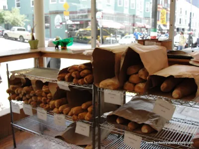 bread rack at North Beach Baking Co. of San Francisco