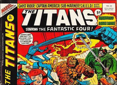 Marvel UK, the Titans #32, Fantastic Four vs the Mole Man