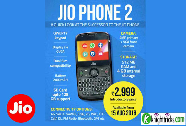 Jio phone 2 Jio phone 2 specs