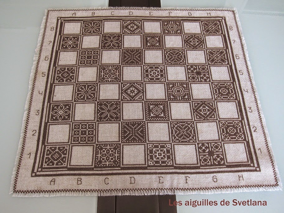 Χειροτεχνήματα Χειροποίητο κεντητό σουπλά / Handmade cross stitch placemat