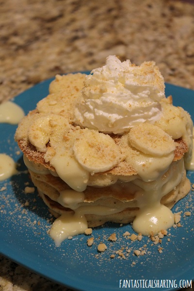 Banana Pudding Pancakes #breakfast #pancakes #banana #FantasticalFoodFight