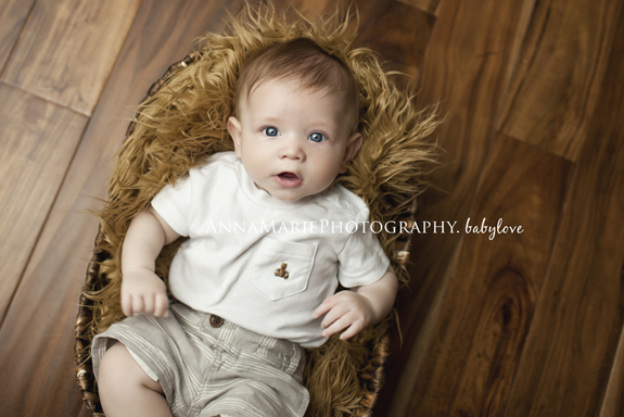 Anna Marie Photography: Kansas City ¦ 4 Month Baby Boy Blue and Brown