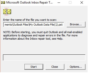 outlook repair tool 2010