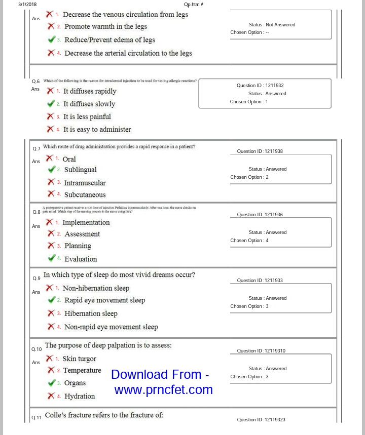 Latest Staff Nurse Recruitment Staff Nurse Papers Exam Pattern