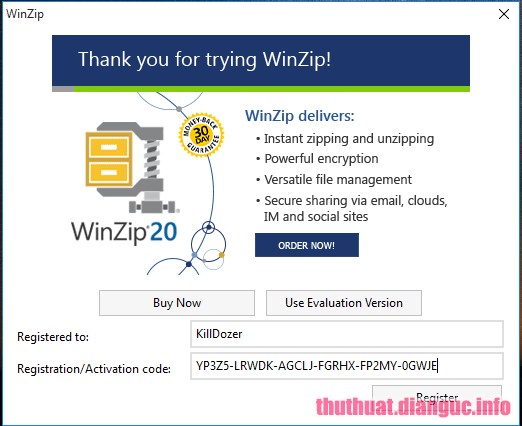 winzip download with key