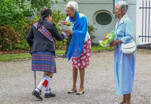 Queen Margrethe, Princess Benedikte, Princess Alexandra and Count Michael Preben Ahlefeldt-Laurvig-Bille