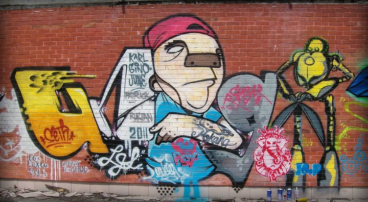 street art wall graffitti