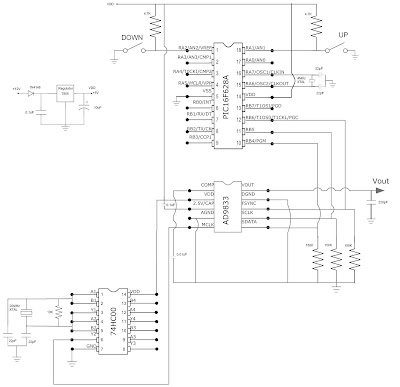 Ham Radio MIPL: DDS Update: Circuit Diagram