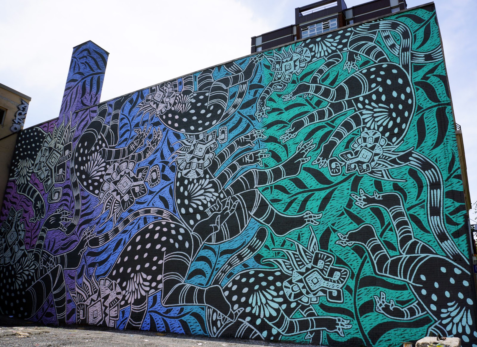 Mural ’15 Curiot creates a large new piece in Montreal, Canada StreetArtNews
