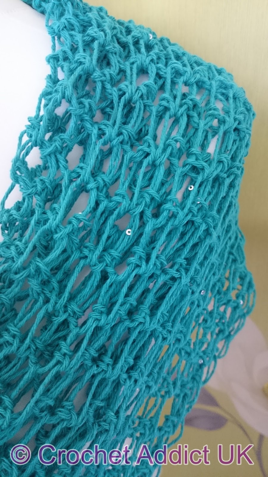 Summer Shimmer Sarong/Shawl Free Crochet Pattern Crochet Addict UK