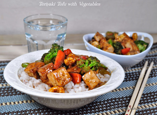 Teriyaki Tofu with Vegetables - Zesty South Indian Kitchen