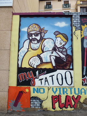 "my 1st TATTOO" - Graffiti in Saragossa / Spain