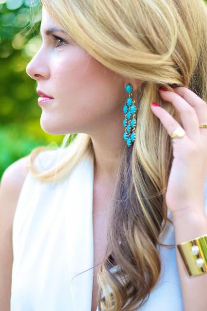 Bauble Bar turquoise earrings 