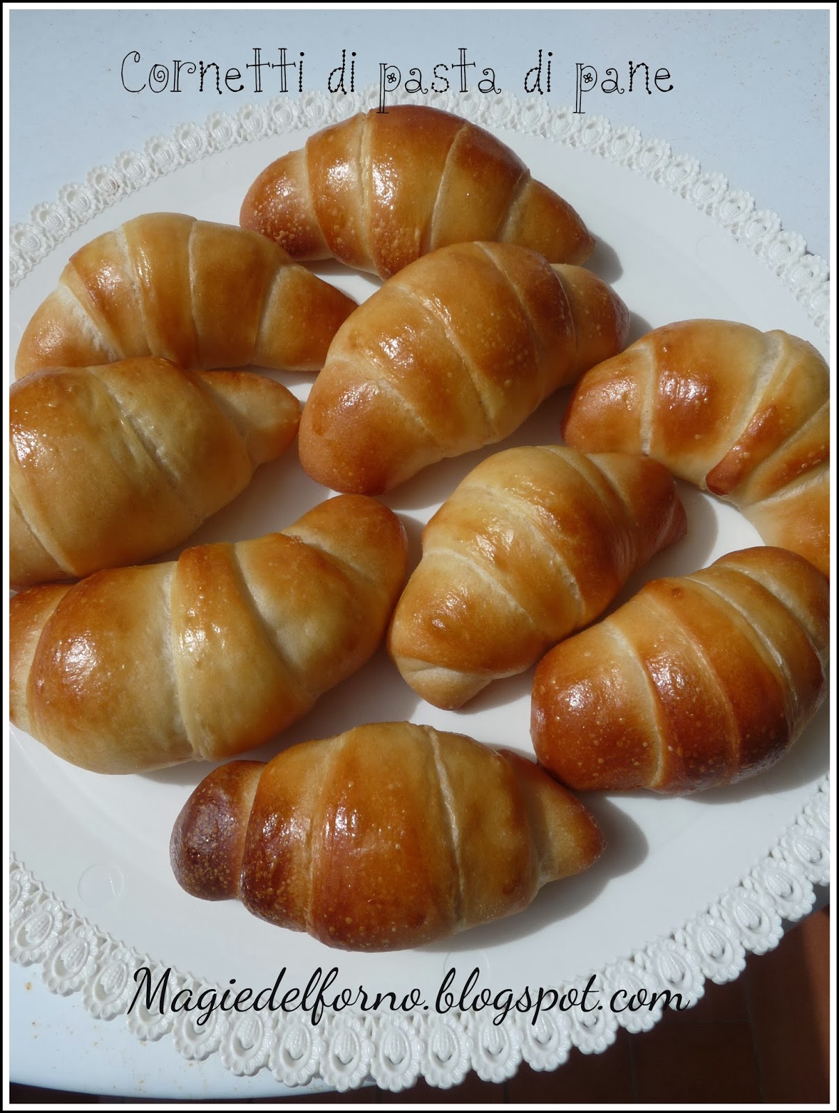 cornetti di pasta di pane