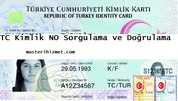 tc kimlik numarasi sorgulama ve