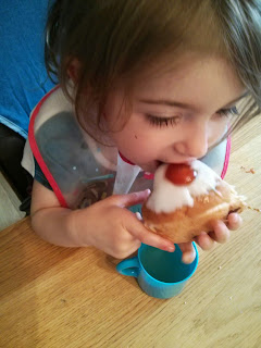 Eldest enjoys her cake